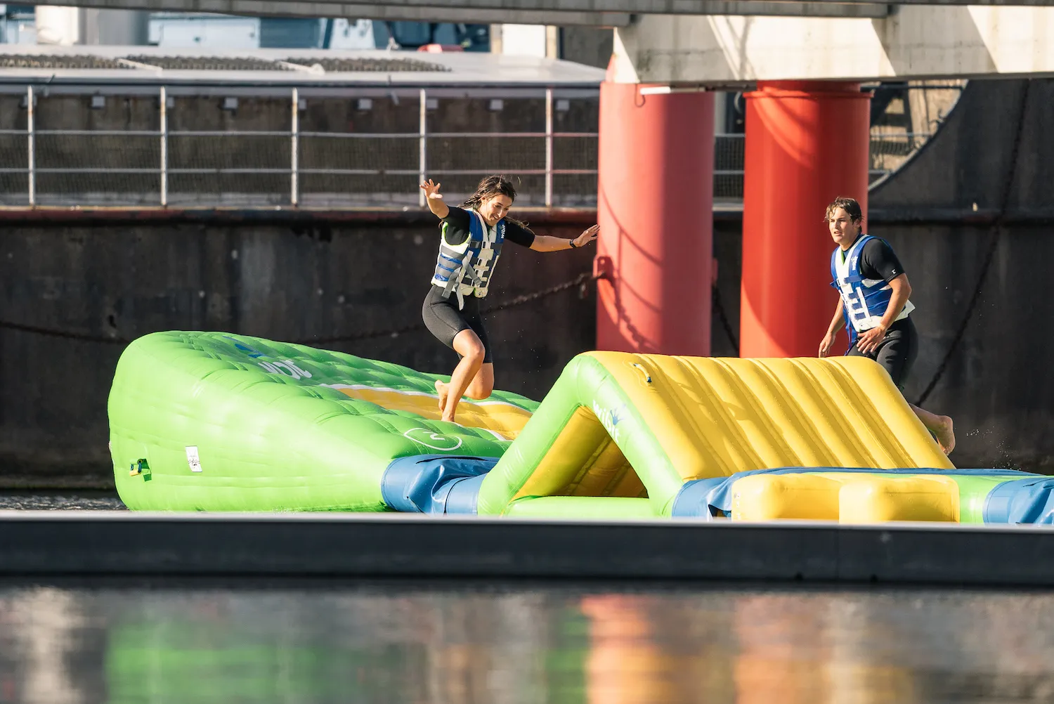 Supieria aquapark on the water